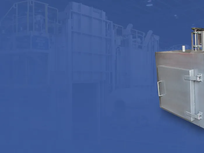 Industrial furnace at a manufacturing facility